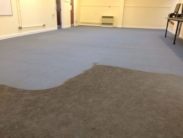 School Computer Room Carpet Part Cleaned